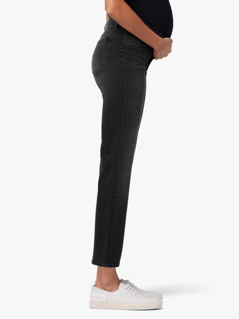 Joe’s Maternity Jeans | The Icon | Midrise Cropped Bootcut | Black Size 30 - Picture 2 of 10